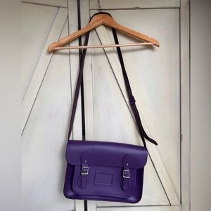 13” The Cambridge Satchel Company purple bag